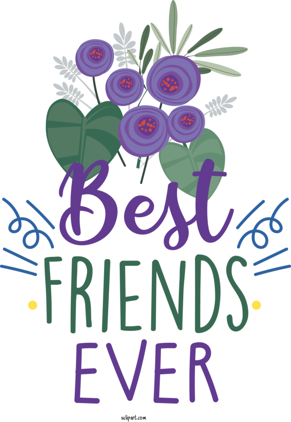 Free Holiday Floral Design Logo Design For Friendship Day Clipart Transparent Background