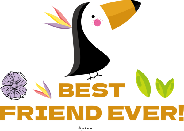 Free Holiday Design Birds Logo For Friendship Day Clipart Transparent Background