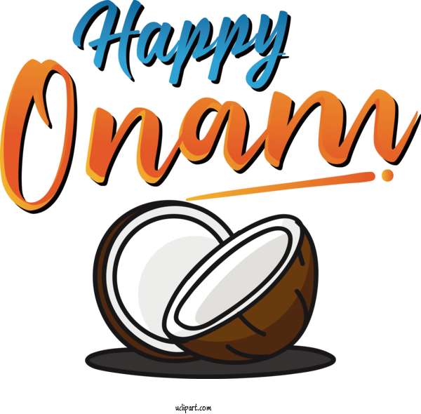 Free Holiday Logo Design Cartoon For Happy Onam Clipart Transparent Background