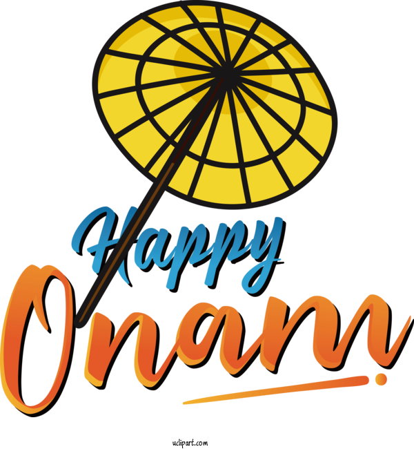 Free Holiday Logo Drawing Flower For Happy Onam Clipart Transparent Background