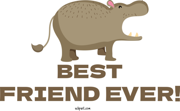 Free Holiday Elephants Dinosaur Logo For Friendship Day Clipart Transparent Background