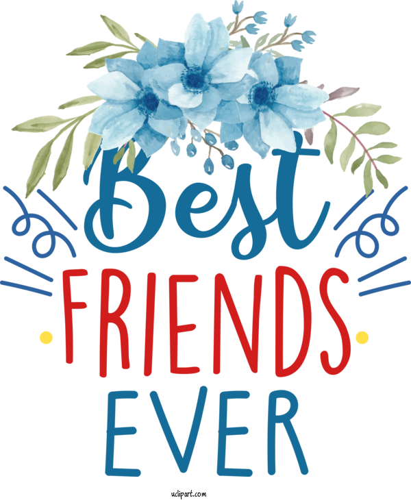 Free Holiday Floral Design Flower Good For Friendship Day Clipart Transparent Background