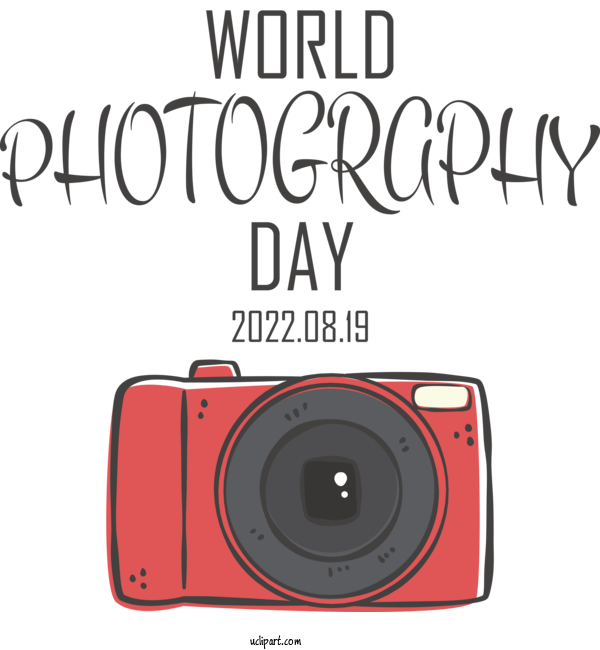 Free Holiday Design Camera Digital Camera For World Photography Day Clipart Transparent Background