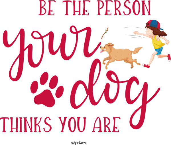 Free Holiday Human Logo Line For Dog Day Clipart Transparent Background