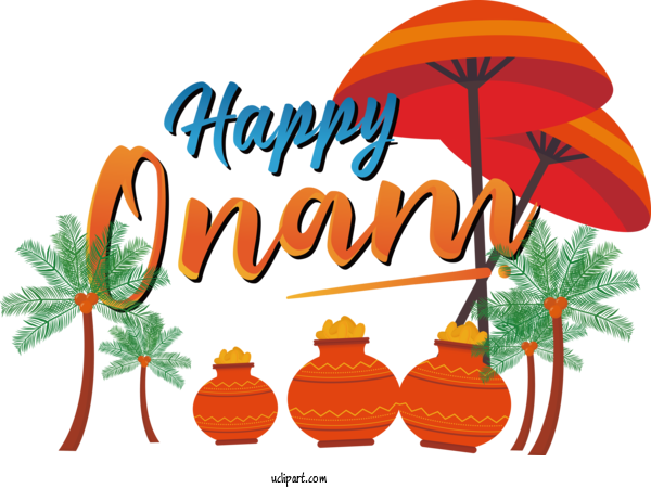 Free Holiday Leaf Tree Logo For Happy Onam Clipart Transparent Background