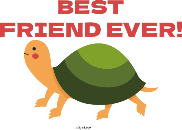 Free Holiday Tortoise Turtles Cartoon For Friendship Day Clipart Transparent Background