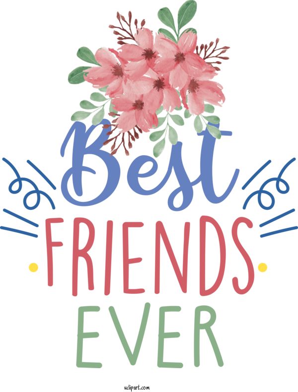 Free Holiday Floral Design Flower Cut Flowers For Friendship Day Clipart Transparent Background