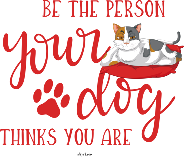 Free Holiday Cat Dog Kitten For Dog Day Clipart Transparent Background