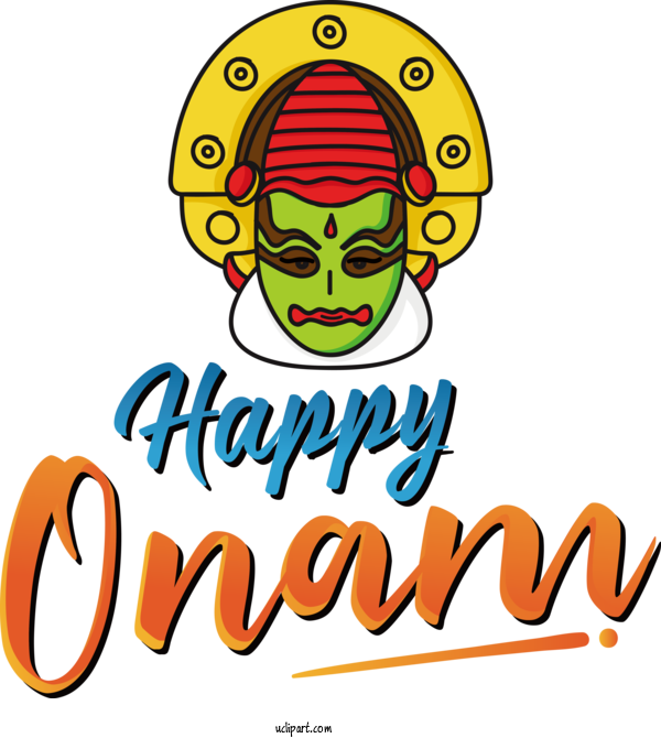 Free Holiday Logo Onam Festival For Happy Onam Clipart Transparent Background