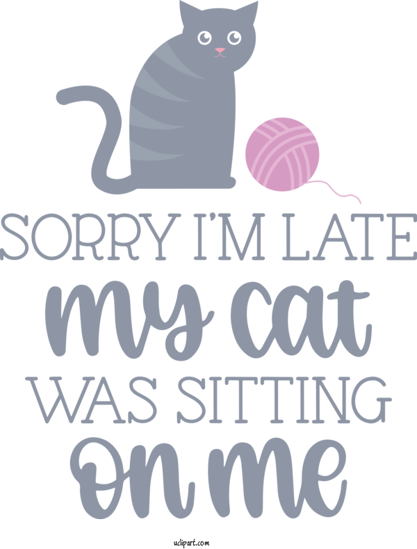 Free Holiday Cat Cat Like Font For Cat Day Clipart Transparent Background