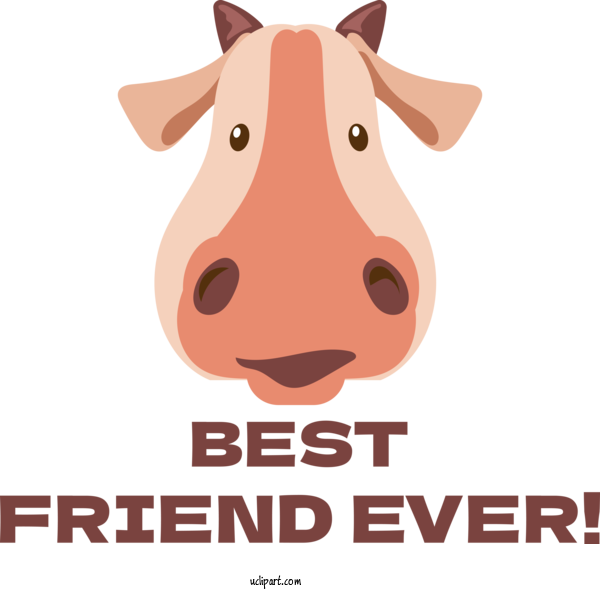 Free Holiday Snout Pig Dog For Friendship Day Clipart Transparent Background