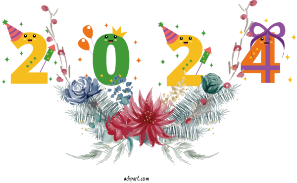 Free 2024 New Year Rhode Island School Of Design (RISD) Design Drawing For New Year 2024 Clipart Transparent Background