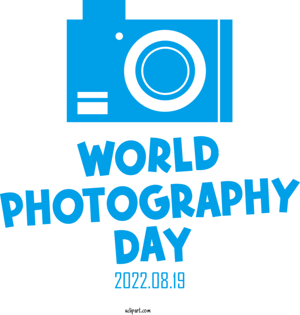 Free Holiday Logo Symbol Design For World Photography Day Clipart Transparent Background