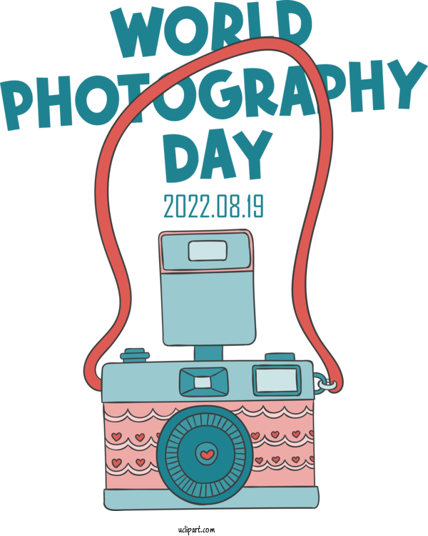 Free Holiday Logo Design Text For World Photography Day Clipart Transparent Background