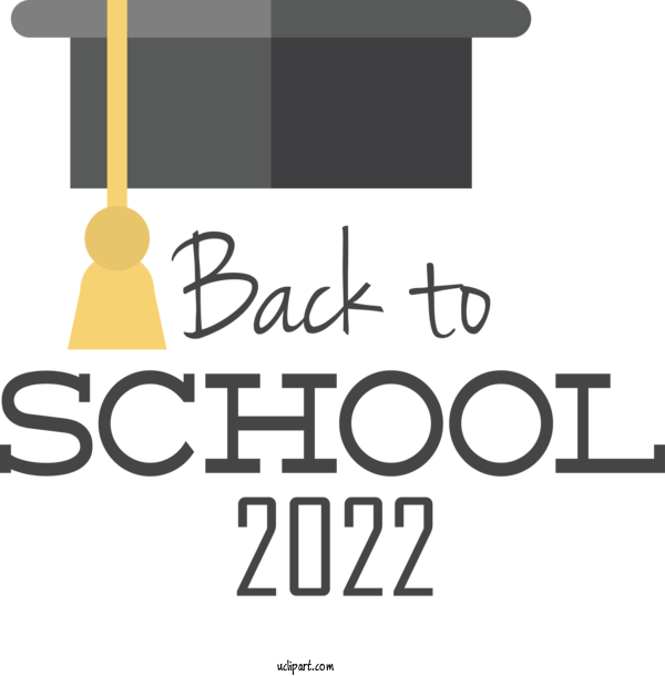 Free Holiday Design Logo Font For Back To School 2022 Clipart Transparent Background