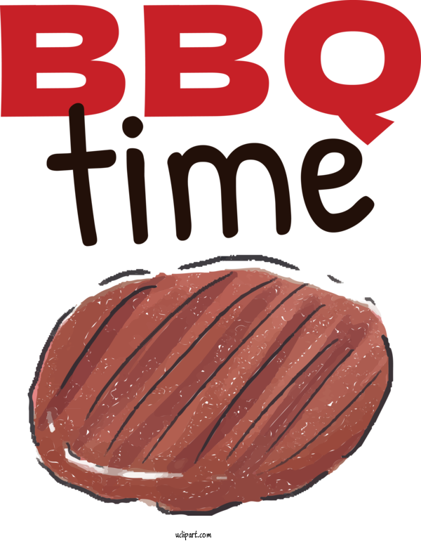 Free Summer Font For BBQ Time Clipart Transparent Background