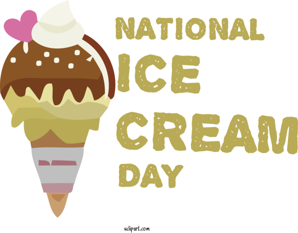 Free Holiday Ice Cream Ice Cream Cone Dairy Product For National Ice Cream Day Clipart Transparent Background