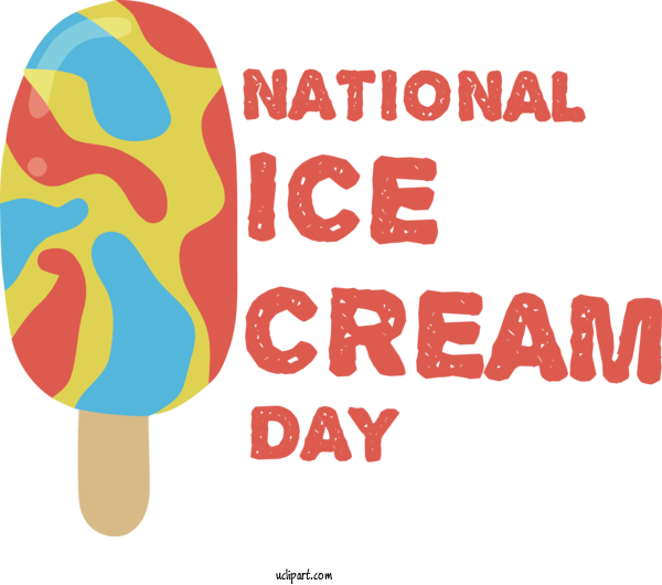 Free Holiday Human Logo Design For National Ice Cream Day Clipart Transparent Background