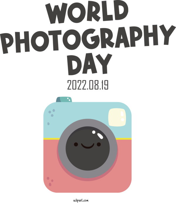 Free Holiday Font Logo Design For World Photography Day Clipart Transparent Background