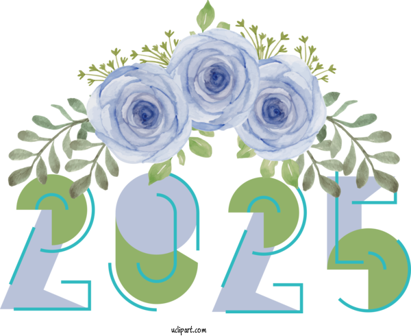 Free Holiday Flower Floral Design Flower Bouquet For 2025 New Year Clipart Transparent Background