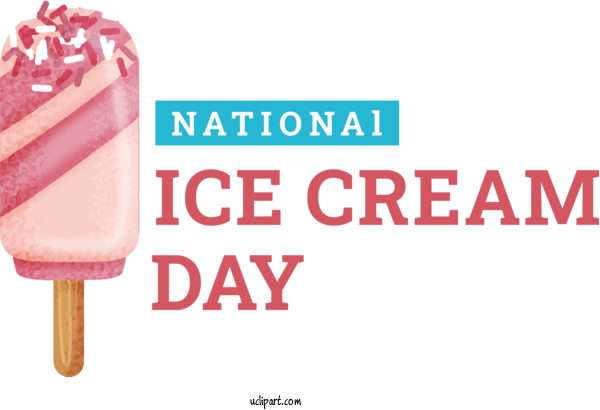 Free Holiday Frozen Dessert Dessert Design For National Ice Cream Day Clipart Transparent Background
