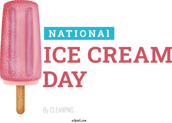 Free Holiday Design Text Book For National Ice Cream Day Clipart Transparent Background