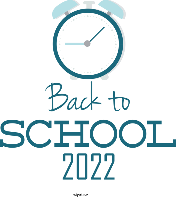 Free Holiday Logo Clock Design For Back To School 2022 Clipart Transparent Background