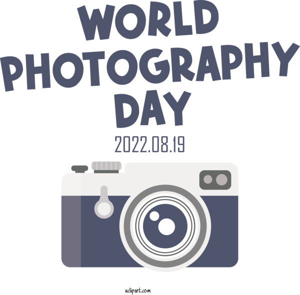 Free Holiday Camera Logo Multimedia For World Photography Day Clipart Transparent Background