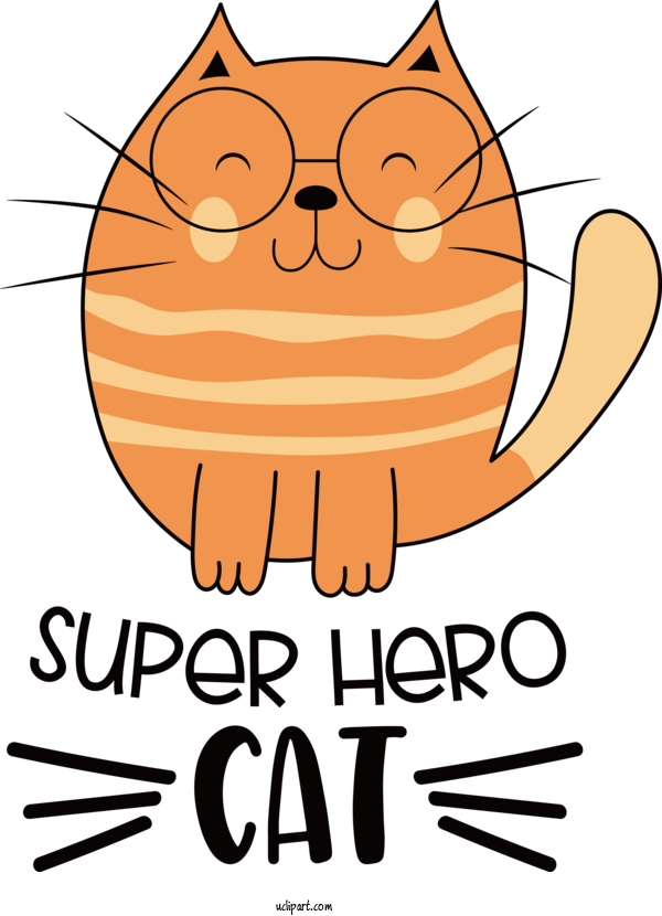 Free Holiday Cat Snout Whiskers For Cat Day Clipart Transparent Background