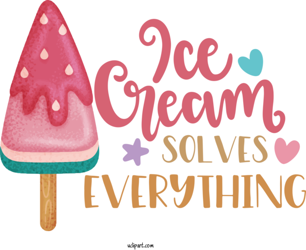 Free Food Font For Ice Cream Clipart Transparent Background