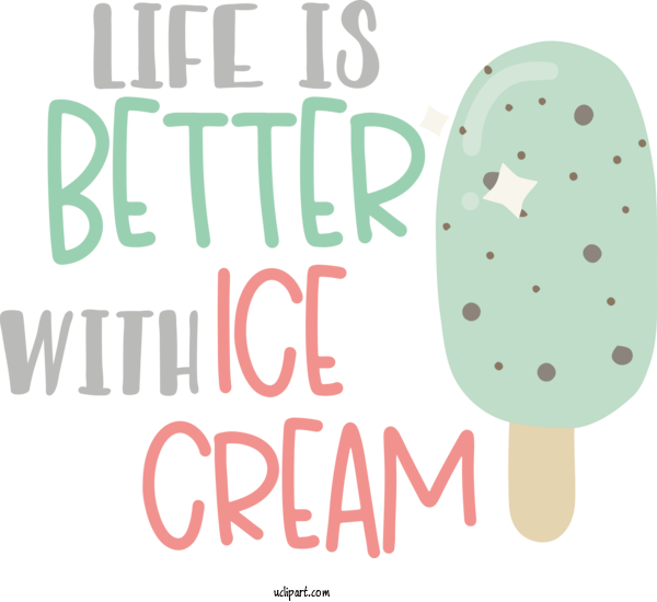 Free Food Design Logo Line For Ice Cream Clipart Transparent Background