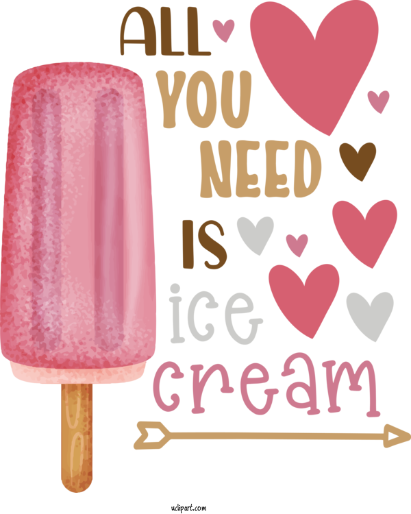Free Food Font Lips For Ice Cream Clipart Transparent Background