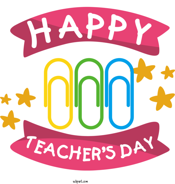 Free Holidays Logo Text Line For Teachers Day Clipart Transparent Background