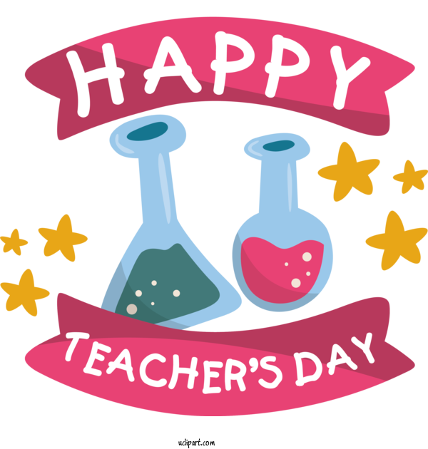 Free Holidays Design Logo Text For Teachers Day Clipart Transparent Background