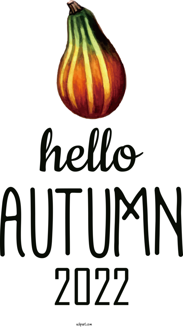Free Nature Font Logo Fruit For Autumn Clipart Transparent Background
