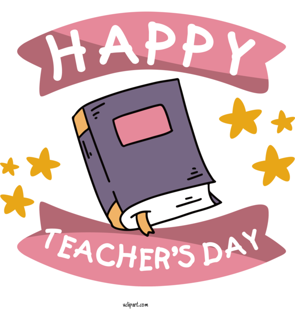 Free Holidays Design Logo Text For Teachers Day Clipart Transparent Background