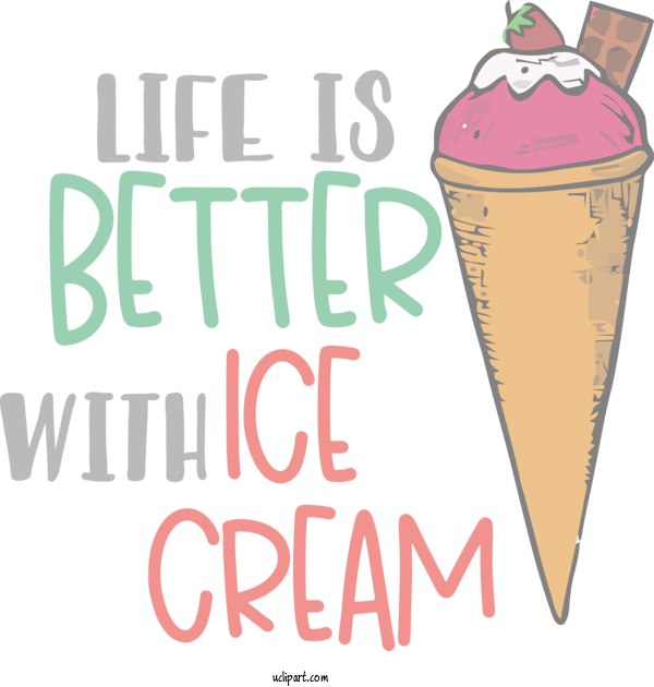 Free Food Ice Cream Ice Cream Cone Cone For Better Ice Cream Clipart Transparent Background