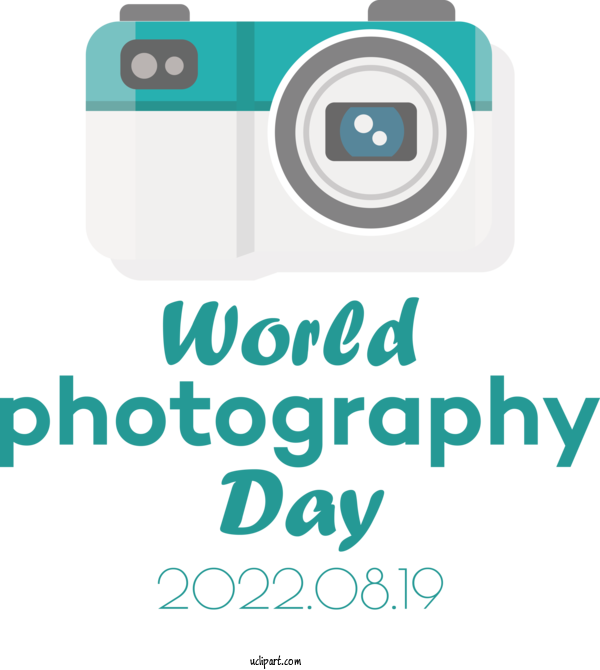 Free Holiday Design Logo Multimedia For World Photography Day Clipart Transparent Background