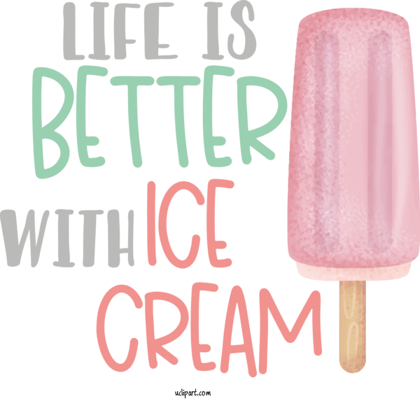 Free Food Design Font For Better Ice Cream Clipart Transparent Background