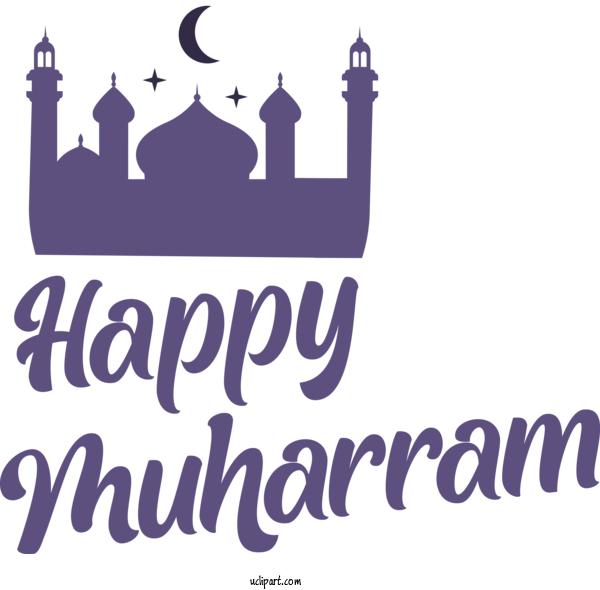Free Holiday Logo Line Violet For Muharram Clipart Transparent Background