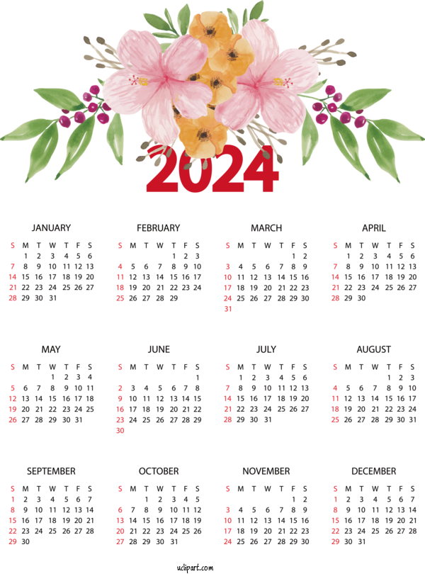 Free 2024 Calendar Calendar May Calendar Julian Calendar For 2024 Yearly Calendar Clipart Transparent Background
