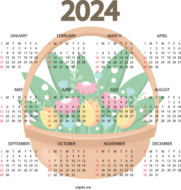 Free 2024 Calendar Bank Pekao  Bank For 2024 Yearly Calendar Clipart Transparent Background