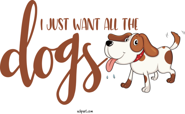 Free Holiday Beagle Puppy Logo For Want All The Dogs Clipart Transparent Background