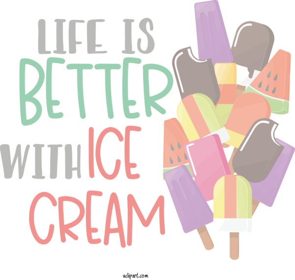 Free Food Design Human Text For Better Ice Cream Clipart Transparent Background