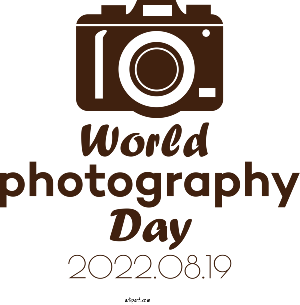 Free Holiday Logo Line Animation For World Photography Day Clipart Transparent Background