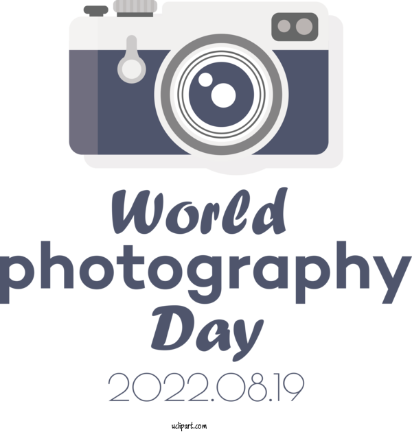 Free Holiday Logo Font Line For World Photography Day Clipart Transparent Background