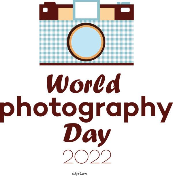 Free Holiday Design Logo Font For World Photography Day Clipart Transparent Background