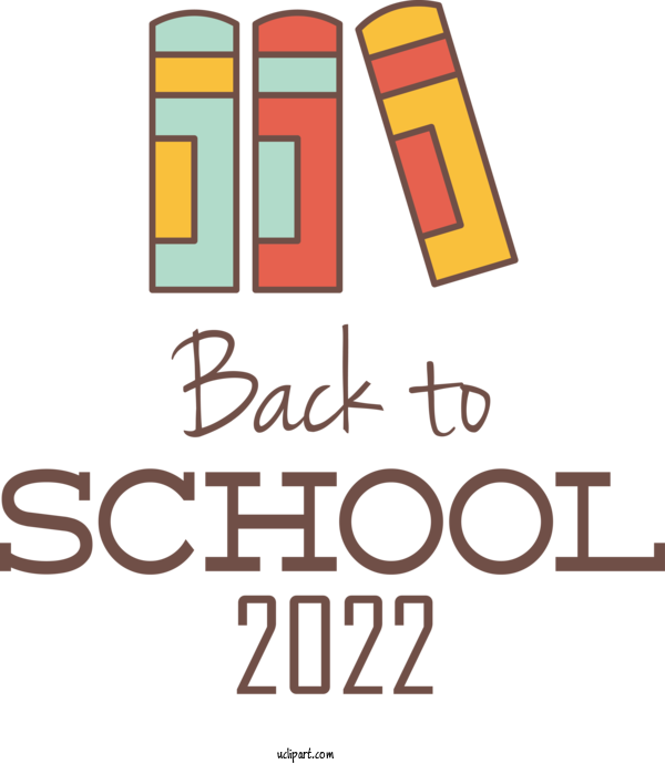 Free School Design Logo Number For Back To School Clipart Transparent Background