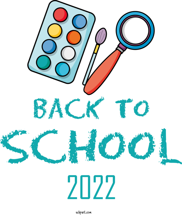 Free School Design Line Text For Back To School Clipart Transparent Background