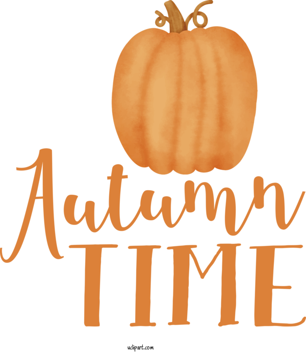 Free Nature Pumpkin Cartoon Orange For Autumn Clipart Transparent Background